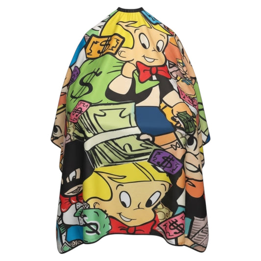 Cartoon Money Barber Cape
