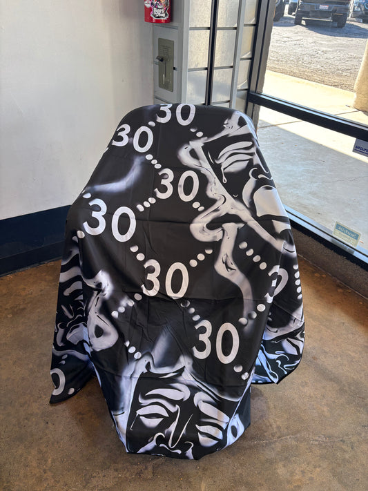 Cry Now Black 30 Barber Cape