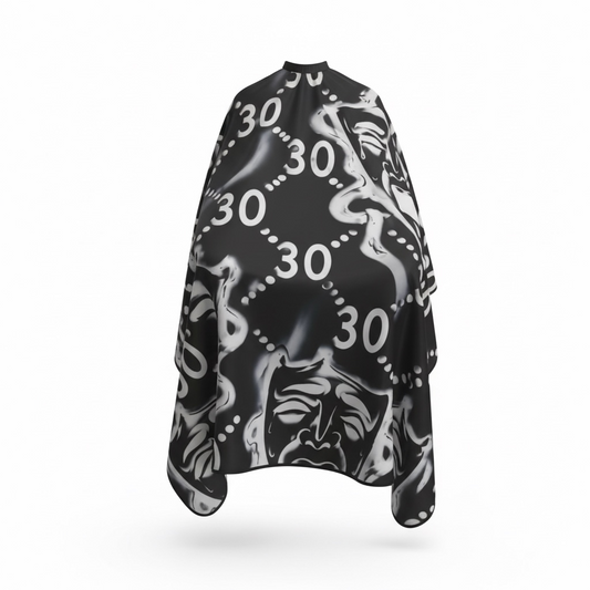 Cry Now Black 30 Barber Cape